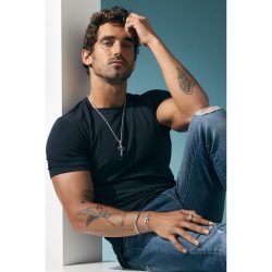 Edessa Men's Sterling Silver Pendant Necklace