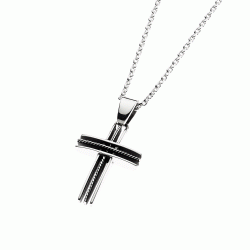 Edessa Men's Sterling Silver Pendant Necklace