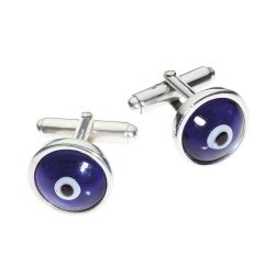Evil Eye Sterling Silver Cufflinks