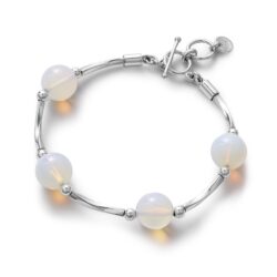 Évora Sterling Silver and Moonstone Bracelet