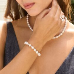 Fátima Sterling Silver and Pearl Bracelet