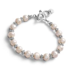 Fátima Sterling Silver and Pearl Bracelet