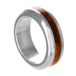 Fe Men's Sterling Silver and Tiger's Eye Ring