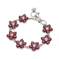 Felicitá Sterling Silver and Crystal Bracelet