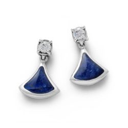Festejo Sterling Silver and Sodalite Earrings