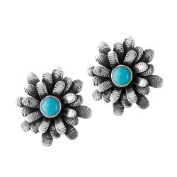 Fiorenza Sterling Silver and Amazonite Earrings