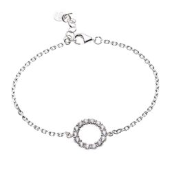 Forever Mamá Sterling Silver and Crystal Bracelet