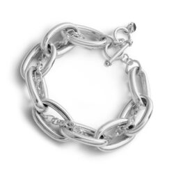 Fortaleza Double Chain Sterling Silver Bracelet