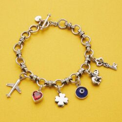 Fortuna Sterling Silver Charm Bracelet