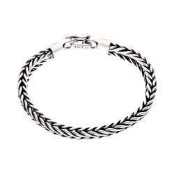 Franco Men's Sterling Silver Bracelet (Large)