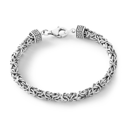 Gianluca Men's Braided Sterling Silver Bracelet