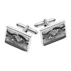 Giorgio Sterling Silver Snake Cufflinks