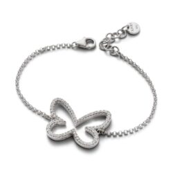 Giulia Sterling Silver and Crystal Bracelet