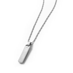 Horizonte Men's Sterling Silver Pendant Necklace