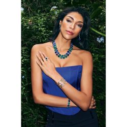 Huaylas Sterling Silver, Sodalite and Chrysocolla Necklace