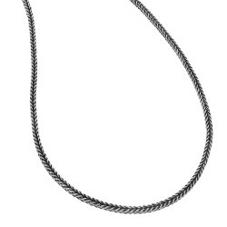 Infinito Men's Oxidized Sterling Silver Necklace