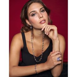 Jenifer Sterling Silver and Crystal Earrings Andes Luxe
