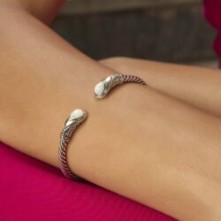 Kanchay Sterling Silver and Mother-of-Pearl Bracelet