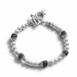 Kyoto Sterling Silver and Amethyst Bracelet