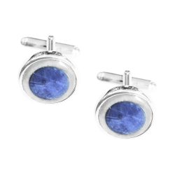 Laguna Sterling Silver and Sodalite Cufflinks