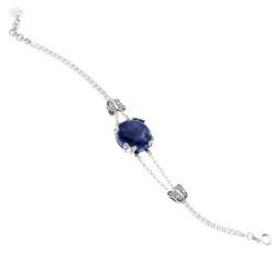 Lirio Sterling Silver and Sodalite Bracelet
