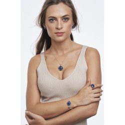 Lirio Sterling Silver and Sodalite Necklace