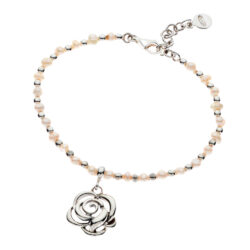 Lisa Rosa Sterling Silver and Pearl Bracelet