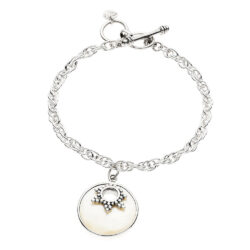 Luna Killa Sterling Silver and Mother-of-Pearl Bracelet