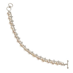 Madonna Sterling Silver and Pearl Bracelet