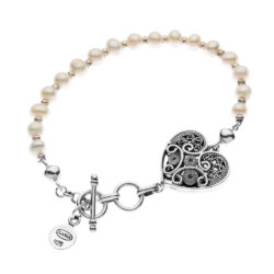 Mallorca Sterling Silver and Pearl Bracelet