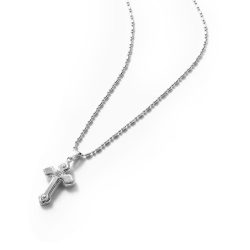 Maltese Cross Men's Sterling Silver Necklace