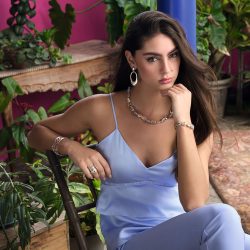 Mambo Sterling Silver and Chalcedony Necklace