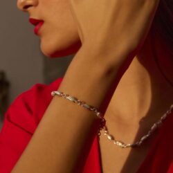Maní Sterling Silver Peanut Bracelet