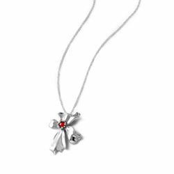 Marrakech Sterling Silver and Orange Agate Necklace