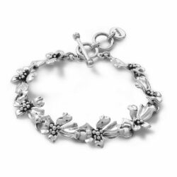 Marrakech Sterling Silver Flower Bracelet