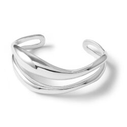 Martina Double-Line Sterling Silver Cuff Bracelet