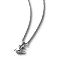 Men's Sterling Silver Anchor Necklace