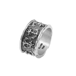 Men's Sterling Silver Anchor Ring