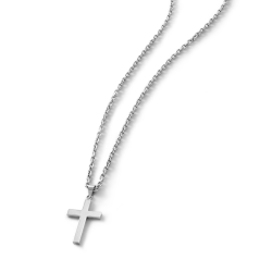 Men's Sterling Silver Cross Necklace