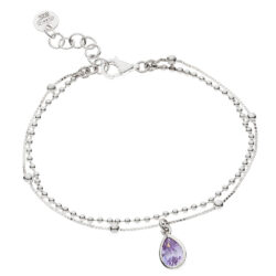 Miami Sterling Silver and Crystal Bracelet