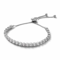 Milán Sterling Silver and Zirconia Tennis Bracelet