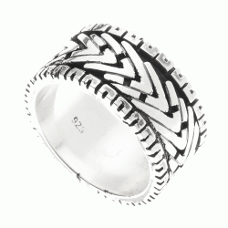 Mykonos Men's Sterling Silver Ring