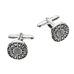 Nazca Lines Sterling Silver Cufflinks