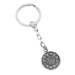 Nazca Lines Sterling Silver Keychain