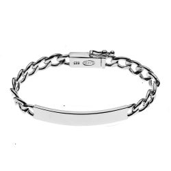 Ontario Men's Sterling Silver Link Bracelet