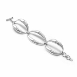 Oslo Sterling Silver Oval Link Bracelet