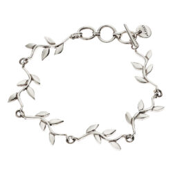 Otoño Sterling Silver Leaf Bracelet
