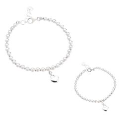 Passion Mamá Sterling Silver Heart Bracelet