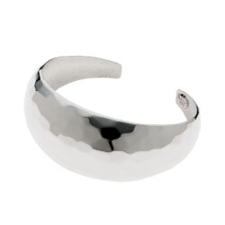 Passione Hammered Sterling Silver Bracelet – Medium