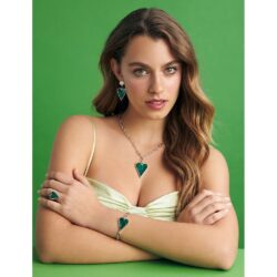 Picasso Sterling Silver and Malachite Bracelet